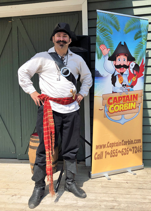 Captain Corbin Pirate magician in Ontario